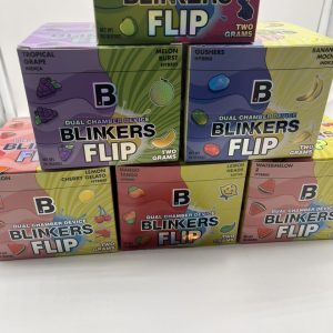 blinkers flip dual chamber disposable
