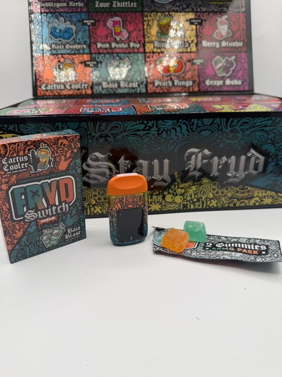 FRYD SWITCH 2G DISPOSABLE WITH GUMMIES FRYD SWITCH 2G DISPOSABLE WITH GUMMIES